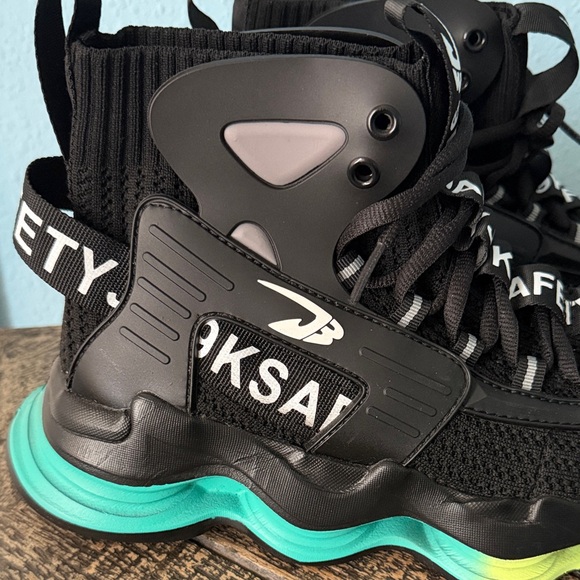 9K Safety JB Steel Toe Work Sneakers Size 7.5 – Black Lightweight Mesh Shoes - Picture 6 of 10